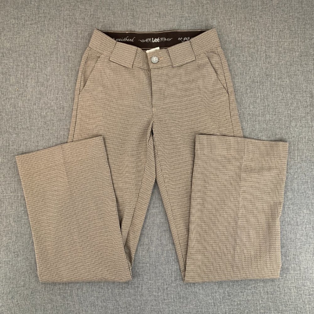 Lee Women's Tan Checkered Pants